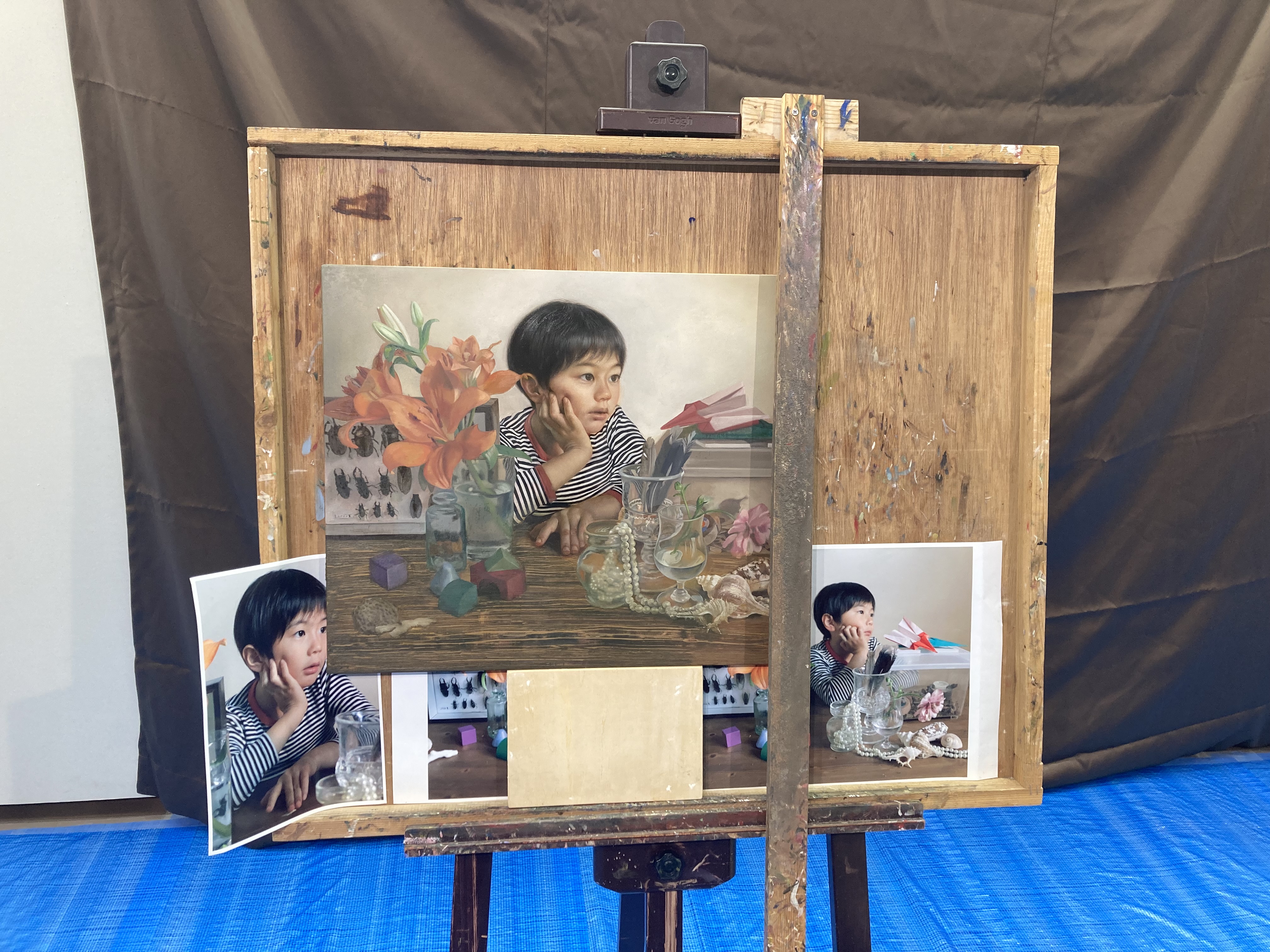 靏先生 制作絵画